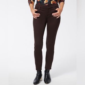 Chico’s So Slimming Girlfriend Slim Leg Ankle Cocoa Bean Jeans